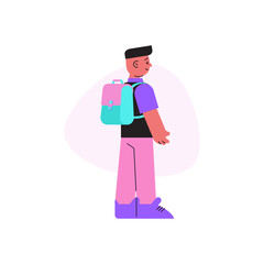 Student Flat Illustration
