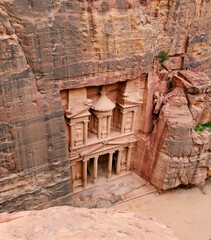 Viewpoint of the Treasury of Petra