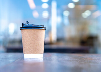 hot paper cup of coffee