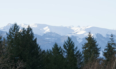 Fototapeta premium Montagne enneigée