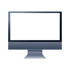 desktop computer mockup branding front icon