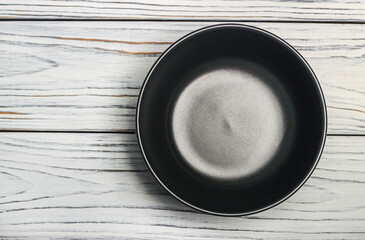 Black clay bowl