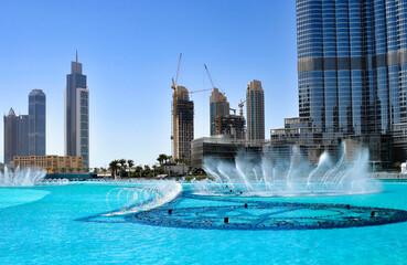 Obraz premium Tall houses in the United Arab Emirates