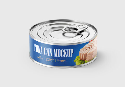 Tuna Tin Can Mockup Set
