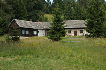 Obraz premium Residential house on Hohe Wand, Lower Austria, Austria, Europe 