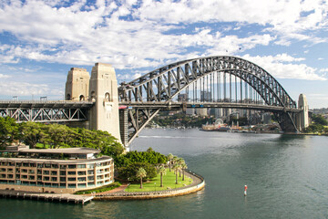 Obraz premium city harbour bridge