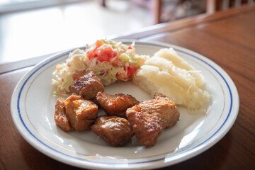 Costa Rica food vigorón Latin American dish