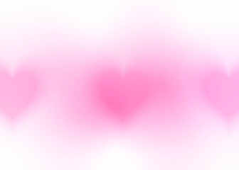 Hearts. Heart bokeh on pink color background for Valentine Day or for love scene or for Christmas festival or for wallpaper.