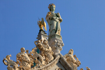 Obraz premium Nordfassade, Markusbasilika; Venedig