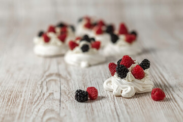Delicious homemade meringue cake 