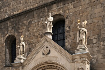 Statues of saints in the Premonstratensian monastery Tepla.