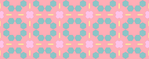 Abstract Childish Tile. Creative White Print.