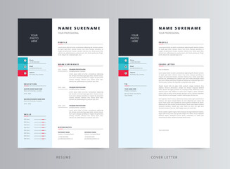 Professional Resume/CV and Cover Letter Template Design
