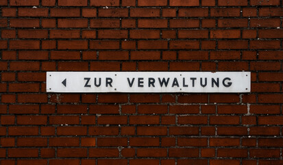 Fototapeta premium Verwaltung