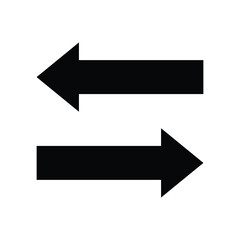 Right and Left arrows road line icon
