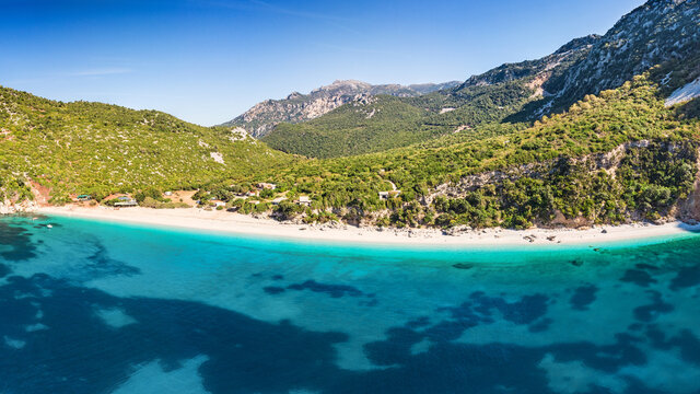 The beach Thapsa in Evia, Greece
