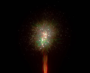 fireworks in the night sky