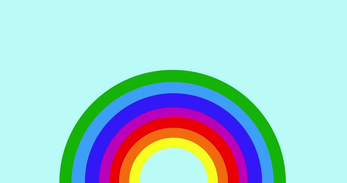 Rainbow LGBT pride flag. International Day Against Homophobia. Bright red, orange, yellow, green, blue, purple blended stripes. Background with rainbow colors pattern in vertical view. Animation LGBTQ
