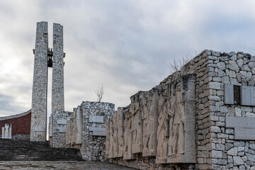 Monument Of The Three Generations near Perushtitsa, Bulgaria