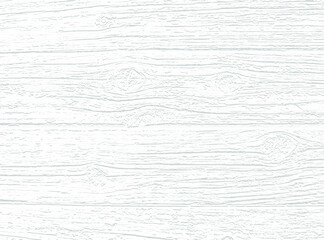 Vector white wood panel texture for backgrounds or design. Rustic grayscale wooden  wallpaper. White washed wood. Table top view. EPS10