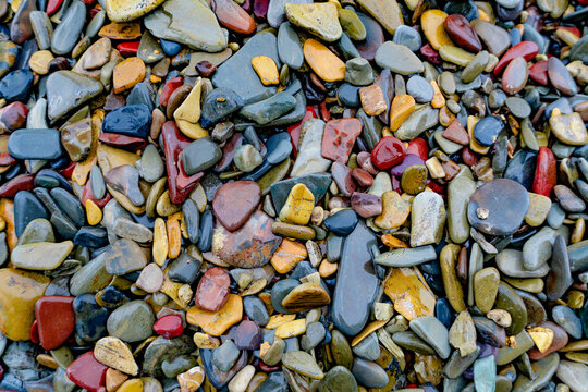 Flathead Lake rocks in Montana