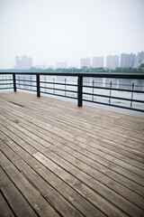 Obraz premium Outdoor wood floors closeup