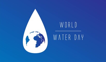 World Water Day Campaign Design Vector. Great for greeting card, poster and banner.