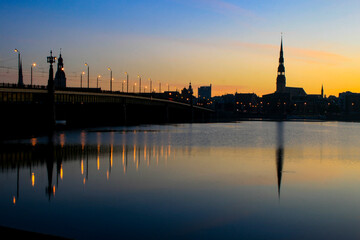 Riga at early morning