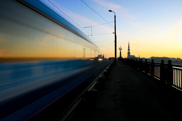 Fototapeta na wymiar Riga at early morning