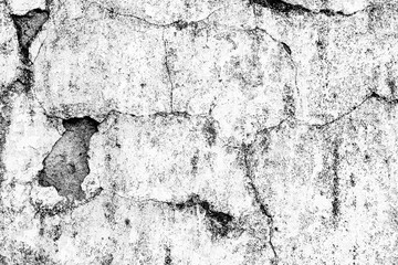 Fototapeta premium Texture of a concrete wall with cracks and scratches which can be used as a background