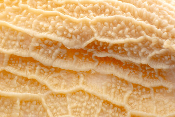 Close up cooked tripe on a white background

