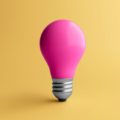 3d illustration of light bulb isolated