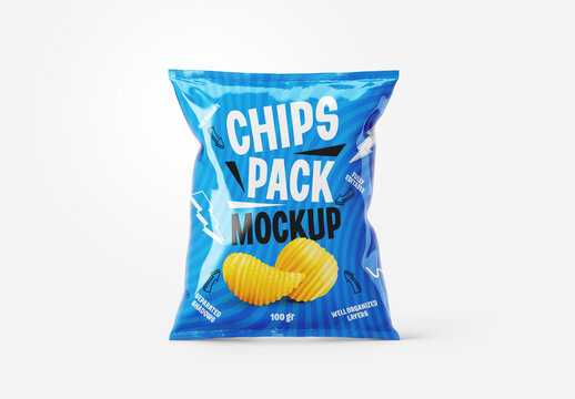Potato Chips Packaging Mockup
