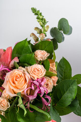 Pink Flowers Bouquet for Anniversary Present