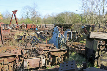 Fototapeta premium Scrap metal in a yard 