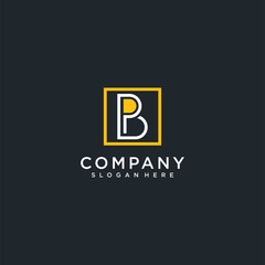 Initials b logo with modern concept interesting color for the company Premium Vector. part 5