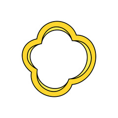 Coloring breakfast composition with set of isolated fruit slices waffles and scrambled eggs on blank background vector illustration