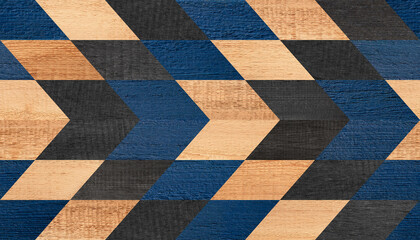 Fototapeta premium Wood texture. Rustic wooden wall made of scraps of boards. Seamless wooden background.