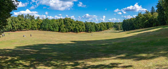 Hagaparken Park in Solna Northern Stockholm With open meadow