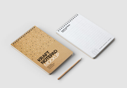 Kraft Notepad Mockup
