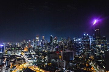 Naklejka premium Skyline, Singapore