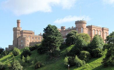 Fototapeta na wymiar A view of Inverness Castle in Scotland