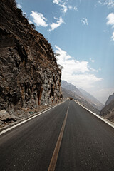 Portrait of Tibet highway