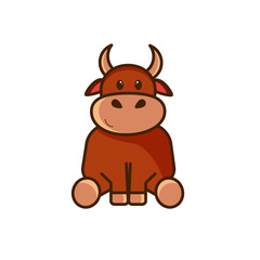 cartoon bull