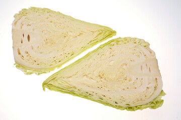 Spitzkohl, halbiert