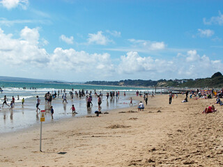 Bournemouth beach in the Summertime.