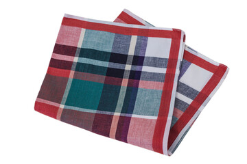 Stripe Handkerchief for men isolated on a white background.