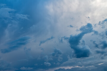 Thick clouds in the sky
