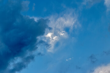 Naklejka na ściany i meble Thick clouds in the sky