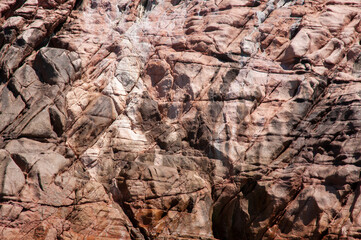 Granite rock pink surface